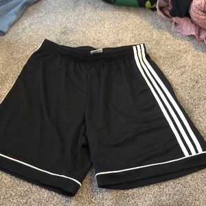 black adidas climalite shorts